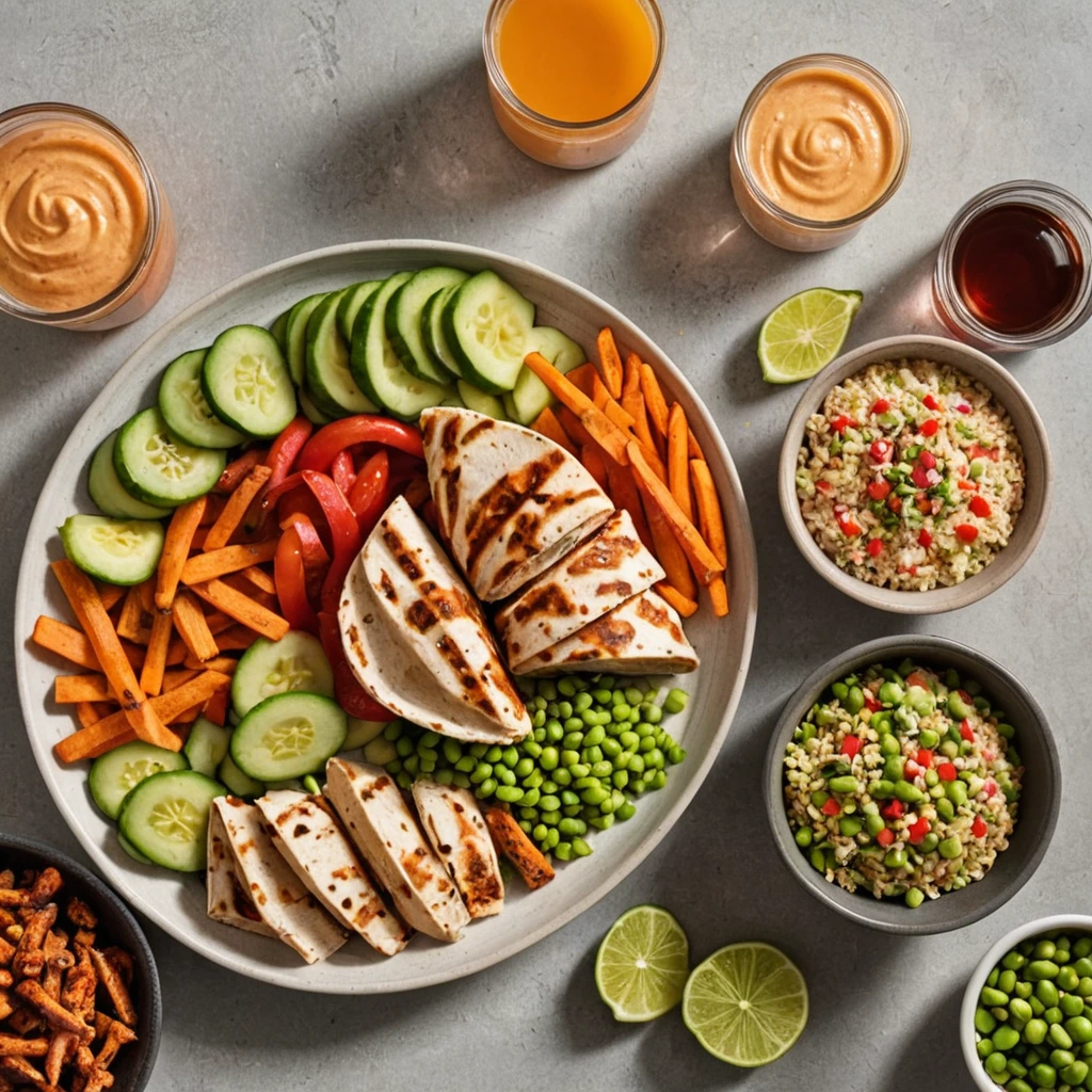healthy fast food lunch