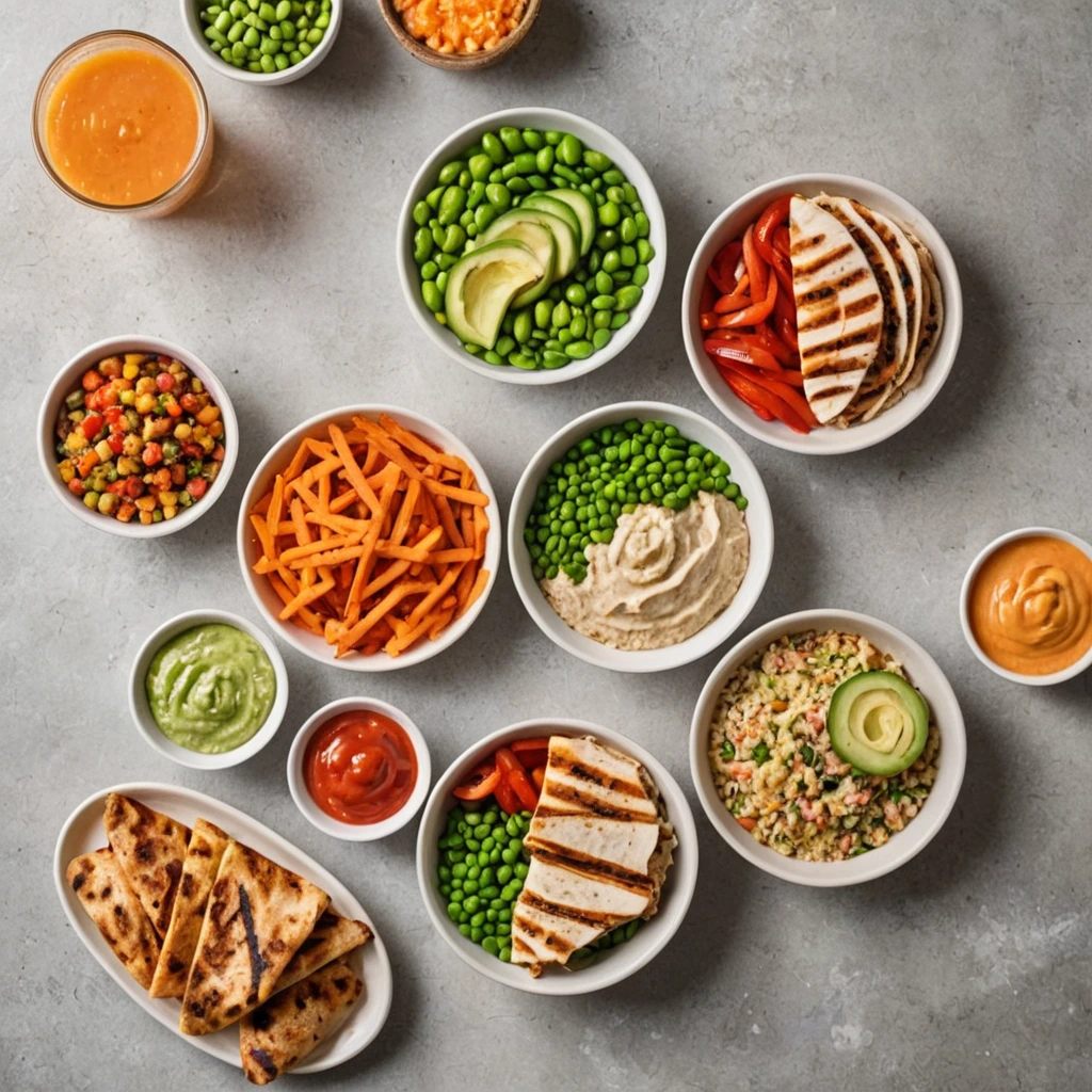 healthy fast food lunch