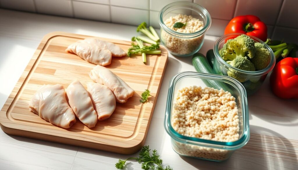 high protein chicken meal prep