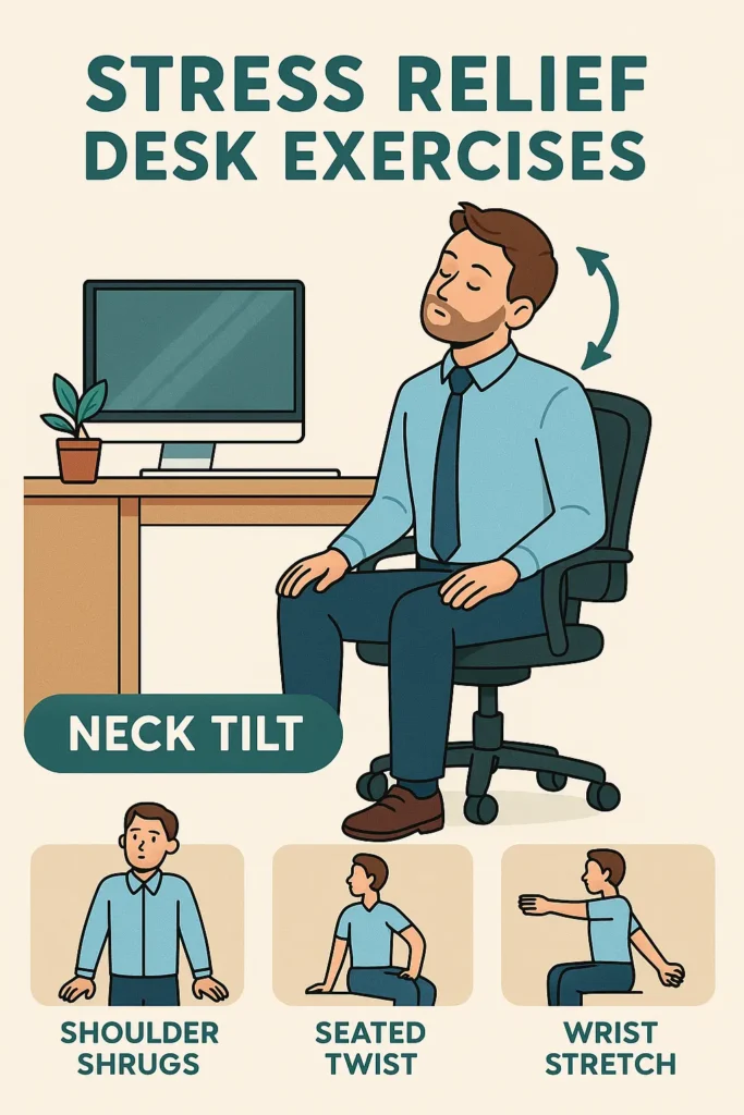stress relief desk exercises