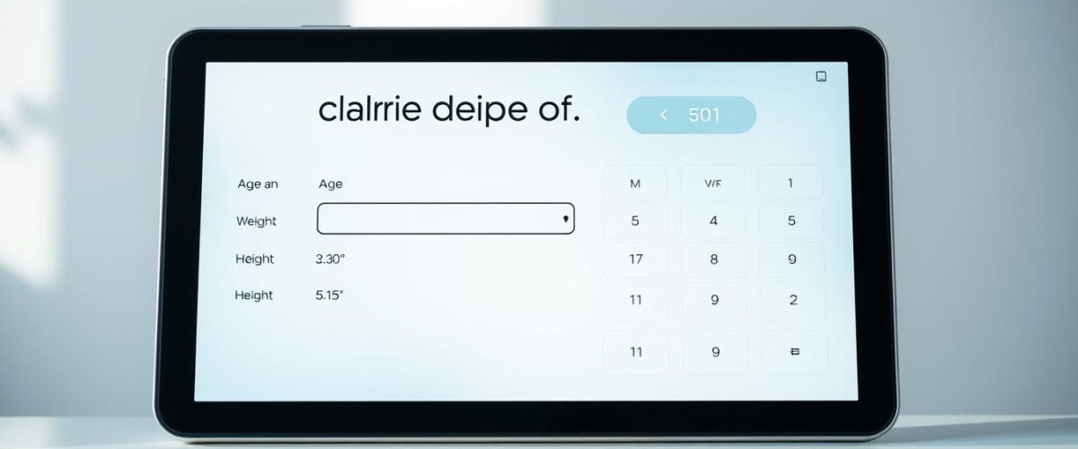 calorie deficit calculator