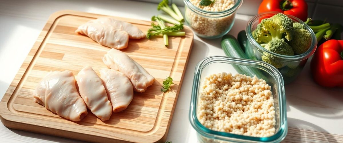 high protein chicken meal prep